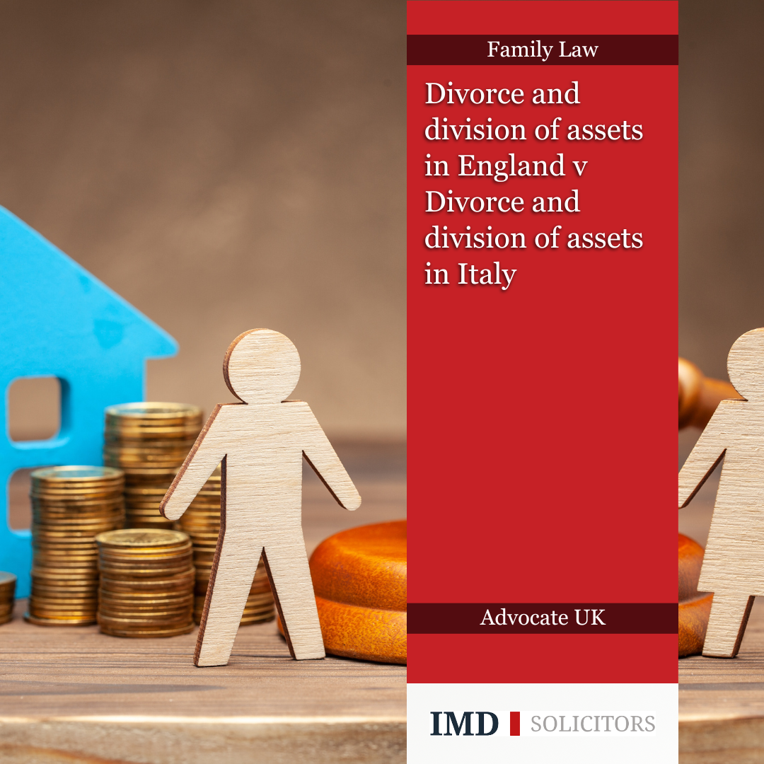 Imd England Divorce and division of assets in England v Divorce and division of ...