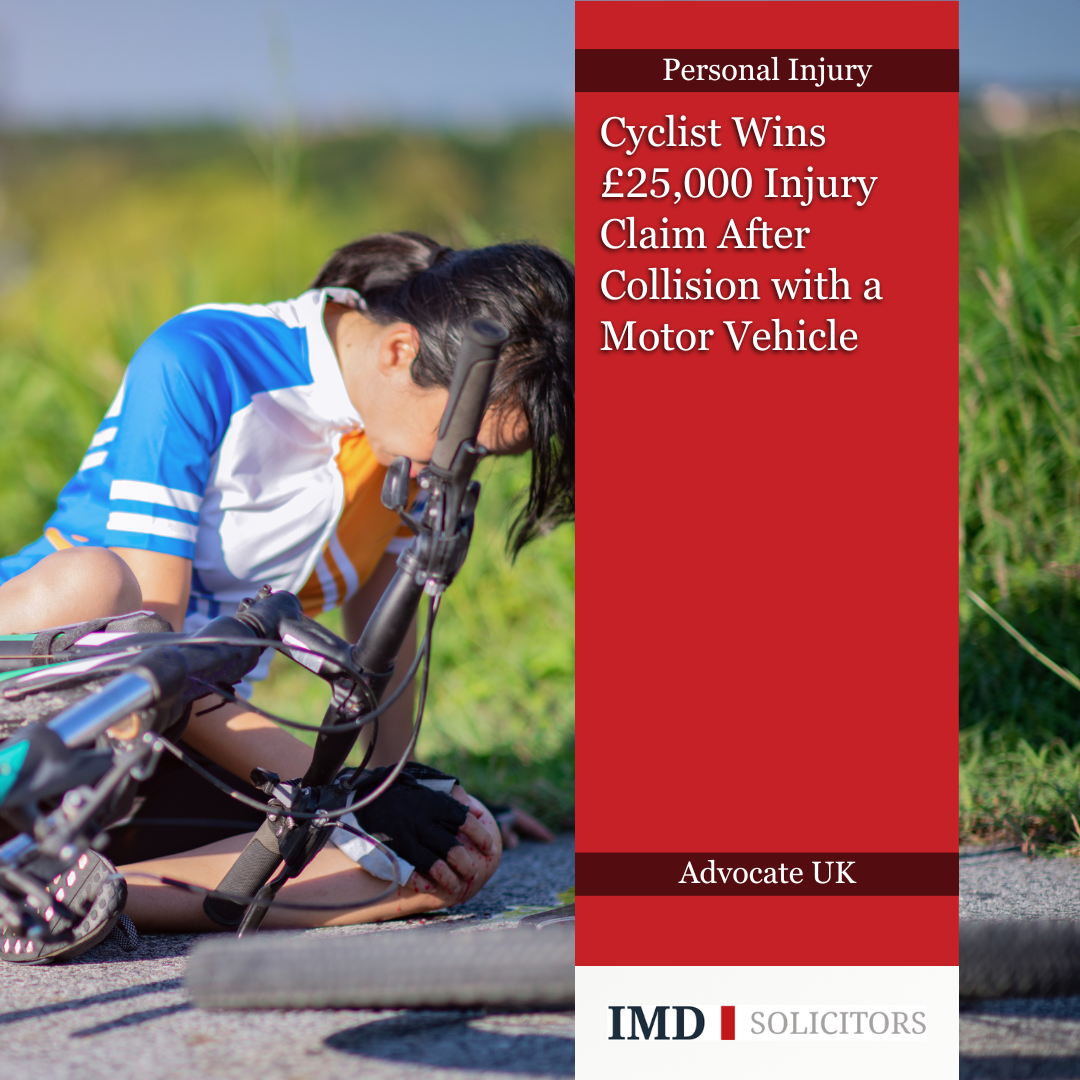 Cyclist Wins £25,000 Injury Claim After Collision with a Motor Vehicle ...