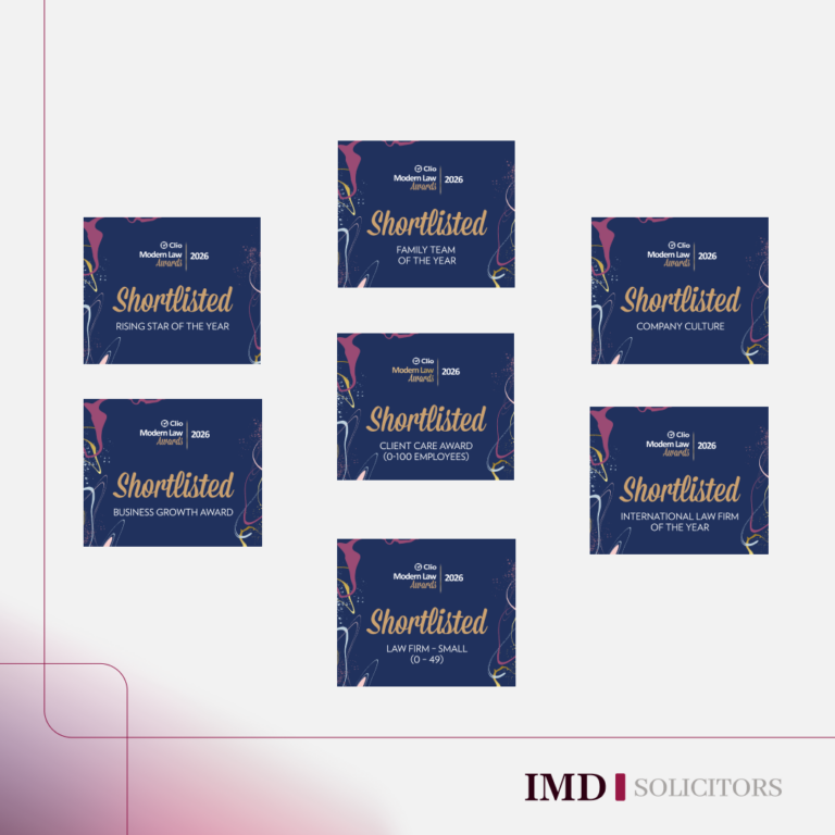 IMD Solicitors Shortlisted in 7 Categories at the Modern Law Awards 2026